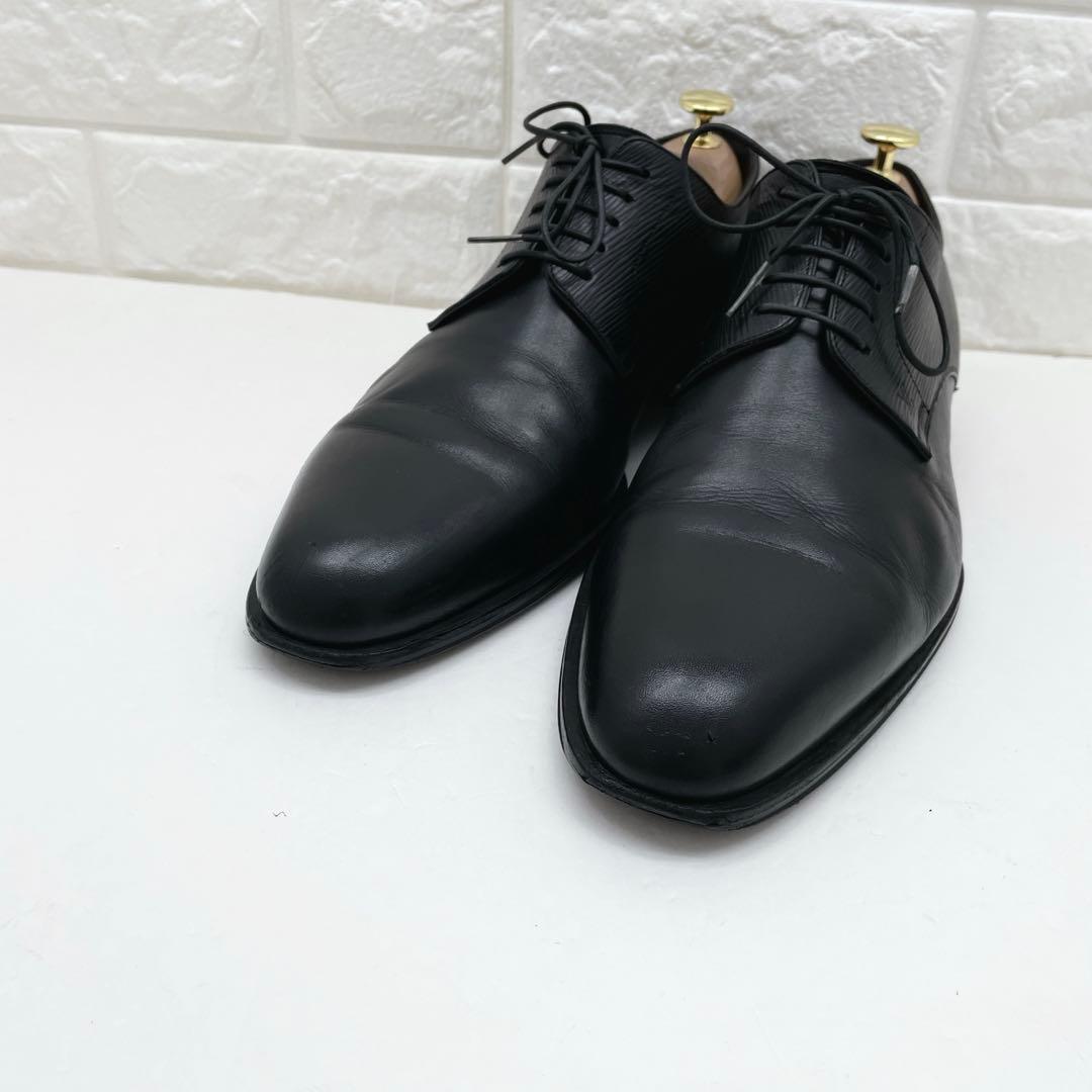 ルイヴィトン ケンジントンライン エピ 革靴 レザー ブラック 28.0cm