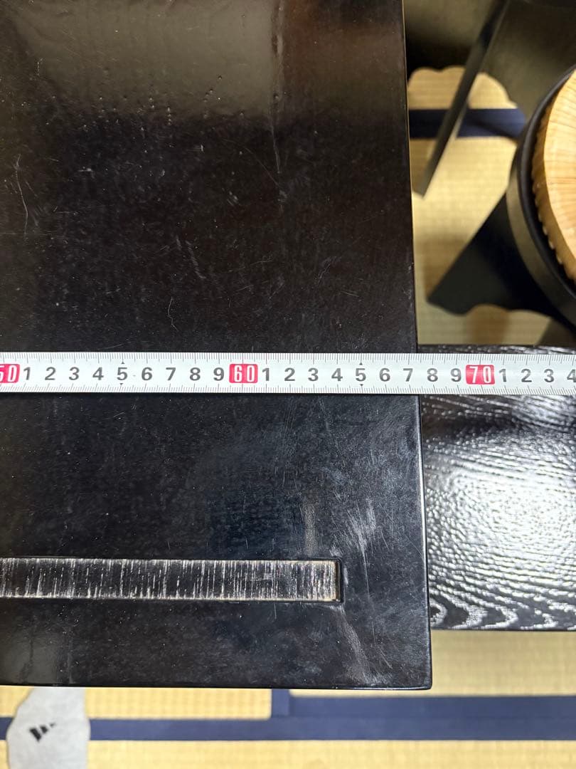 【中古品】茶道具 点茶盤 掻合塗 表用セット