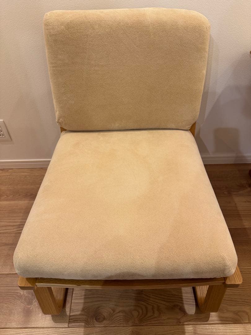 無印良品 MUJI オーク材 リビングでもダイニングでもつかえるソファチェア