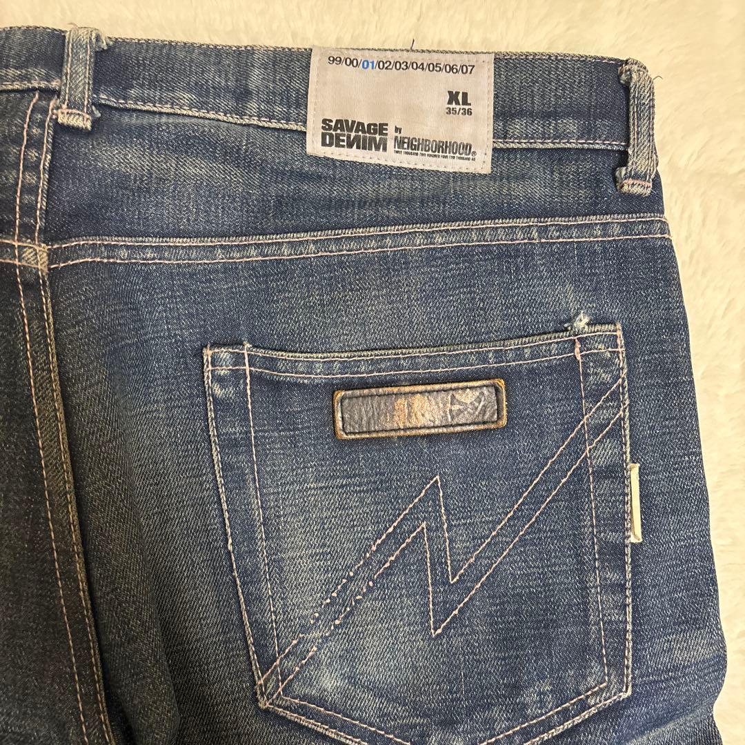 SAVAGE DENIM by NEIGHBORHOOD 紫耳 日本製 XL