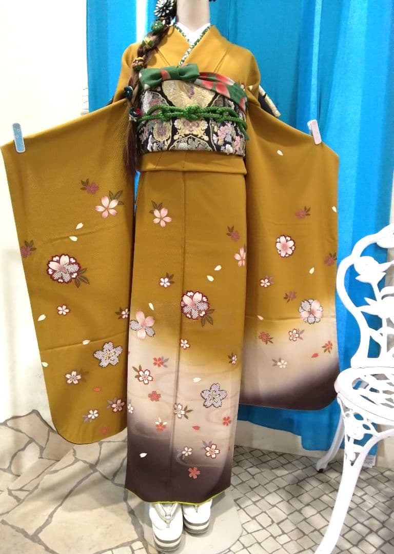 振袖フルセット、正絹振袖、成人式、重ね衿帯揚げ帯締め、西陣袋帯、襦袢、ガード加工