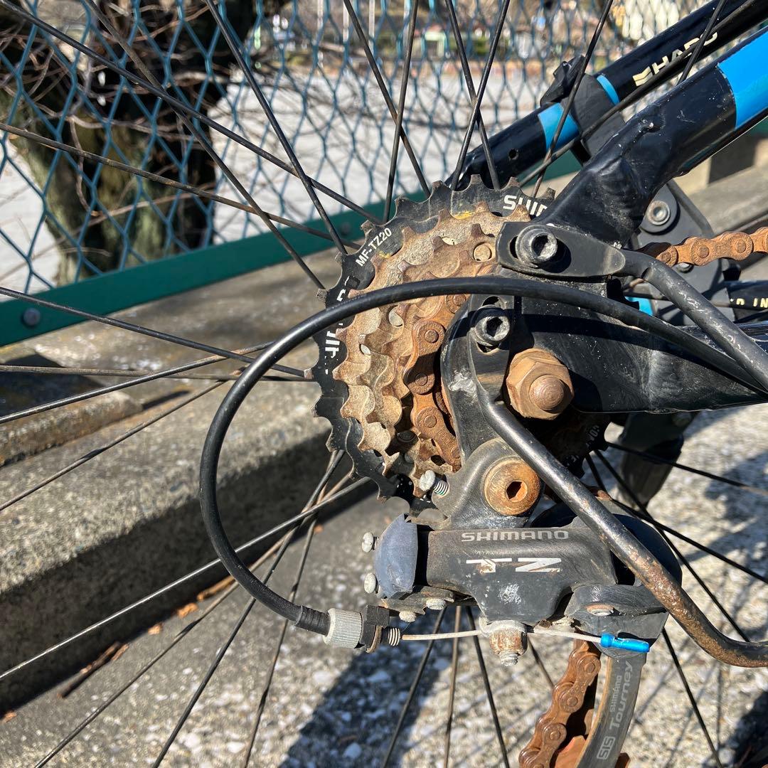 HARO ジュニアスポーツ自転車 24インチ ブラック/ブルー