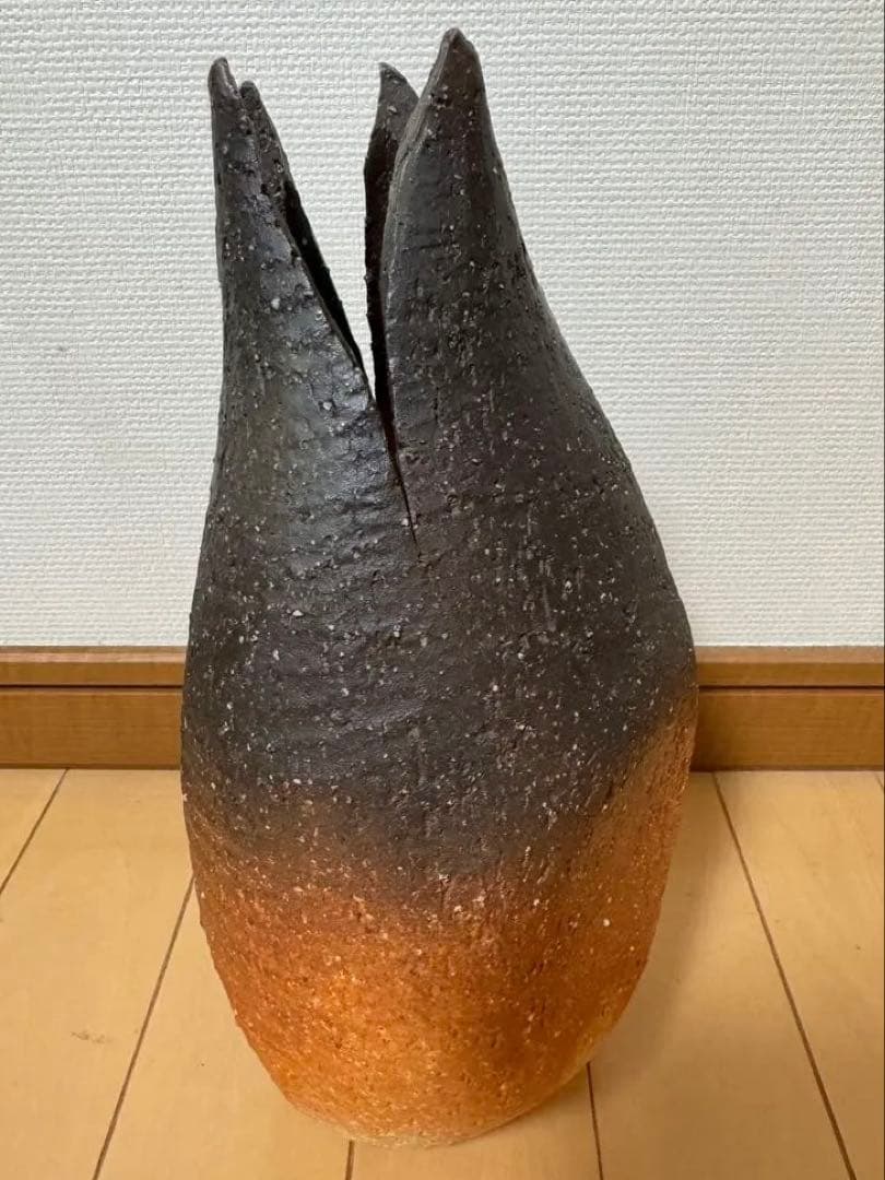 備前焼　花入 窯変 (専用箱ありません)