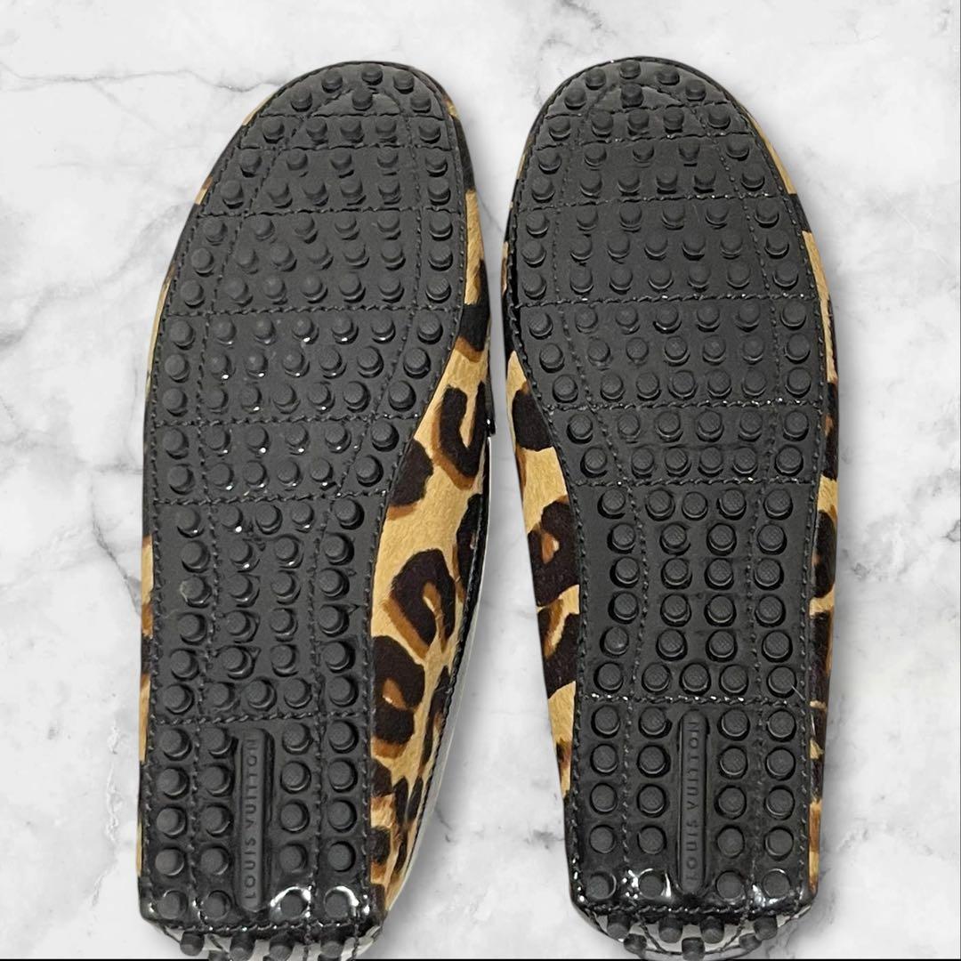 818　LOUIS VUITTON ヒョウ柄 ドライビングシューズ