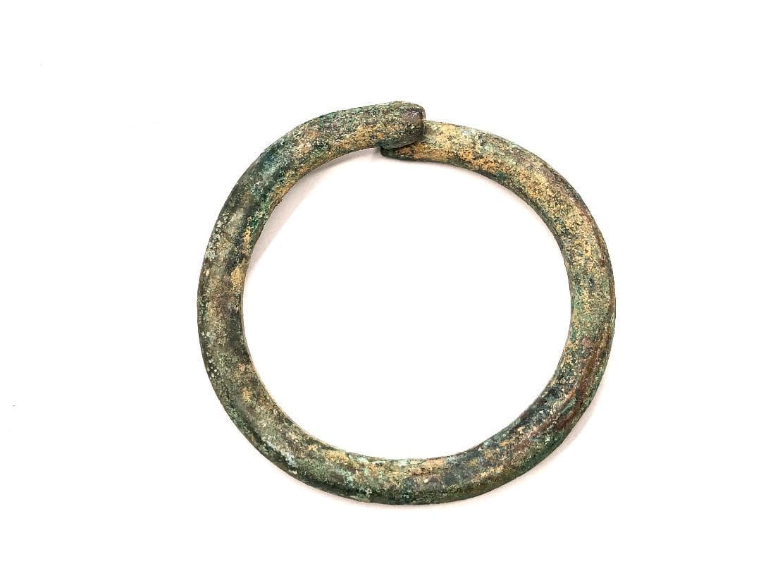 【 クメール青銅環/鈴 】　１２世紀　出土品　多数　蔵出　桐箱入り