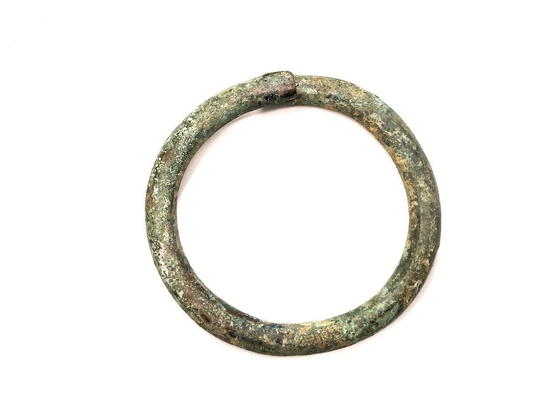 【 クメール青銅環/鈴 】　１２世紀　出土品　多数　蔵出　桐箱入り