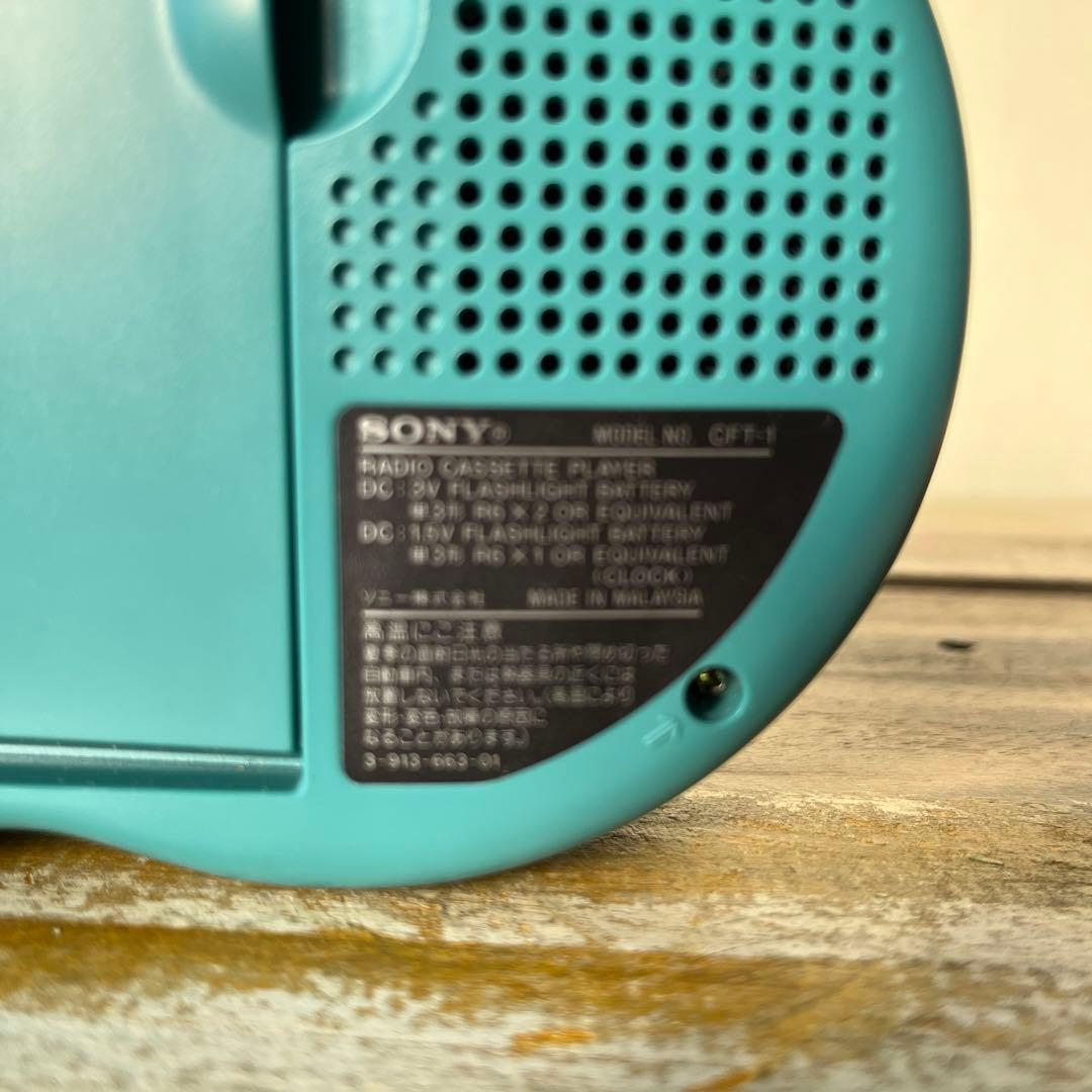 SONY CFT- 1 説明書　袋付 1994 レトロ　ラジオカセットプレーヤー