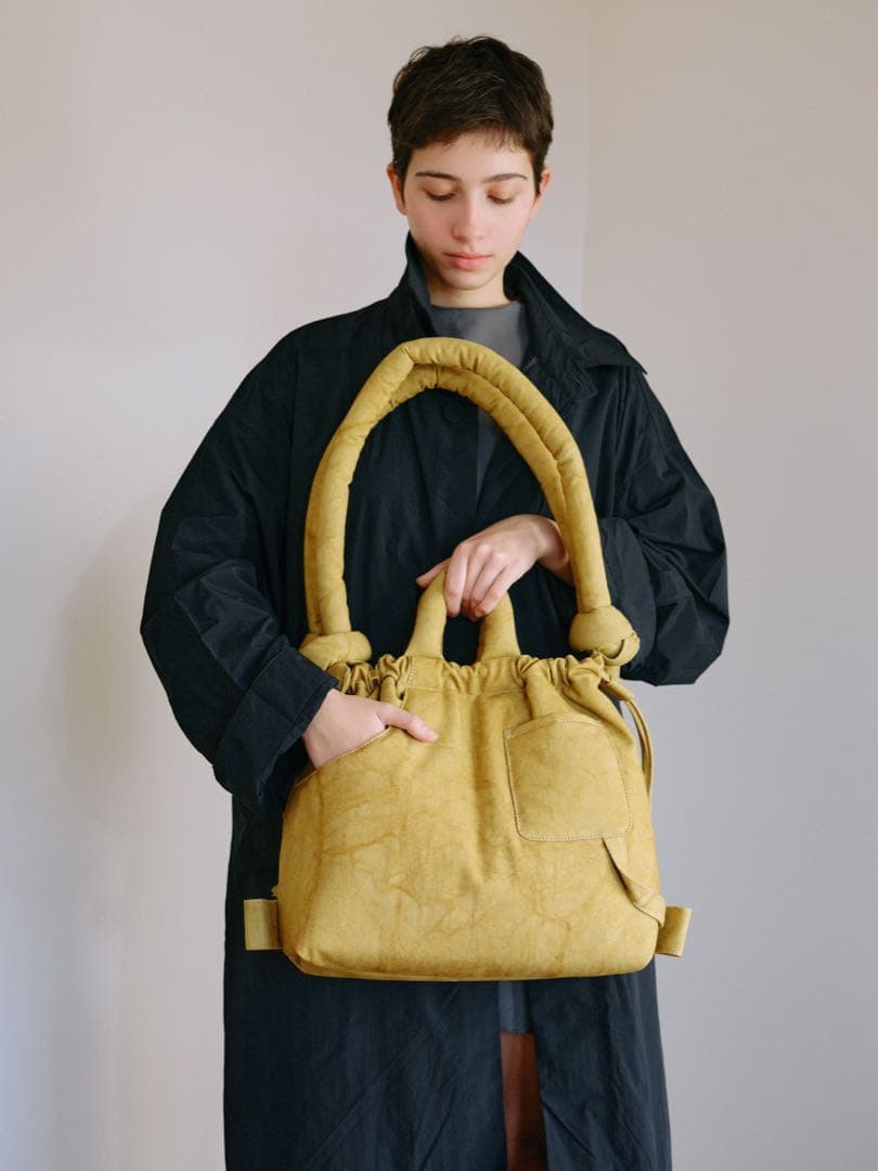 ÖLEND BACKPACKS ONA WASHED BAG マスタード