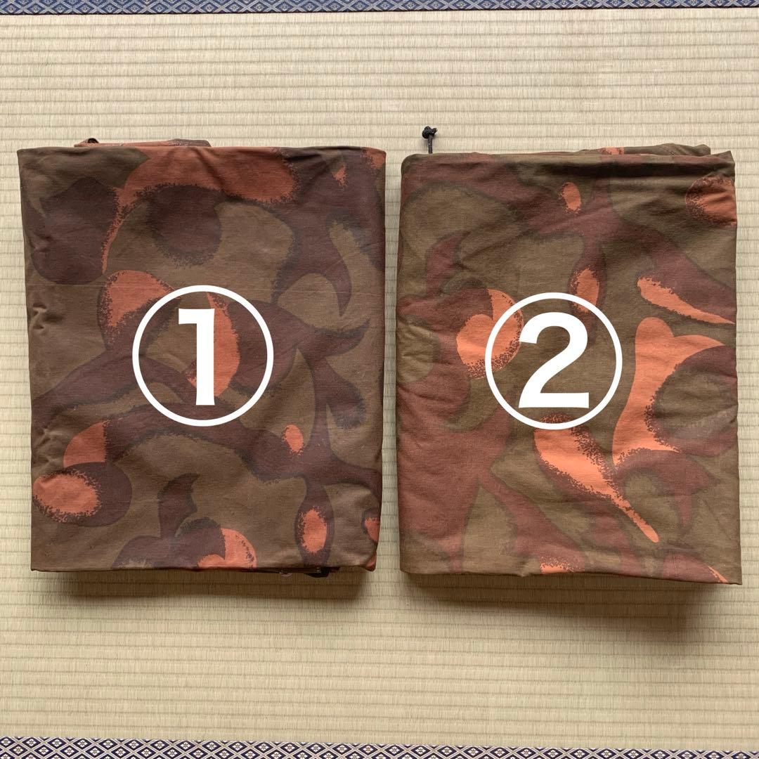さ*く様 【人気軍幕】美品 1990年 ハンガリー ハリケーンカモ×2枚 1枚レ