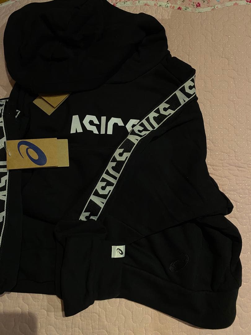 ASICS ジャージ上下セット アシックス CAフーディー パンツ ＸＬブラック