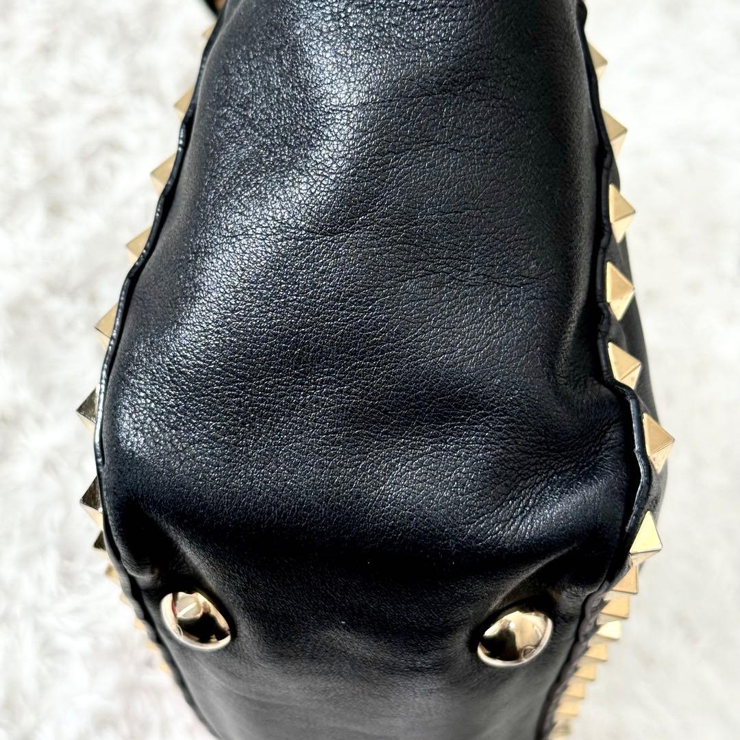 ヴァレンティノ ショルダーバッグ2way ロックスタッズ ブラック ハンドバッグ