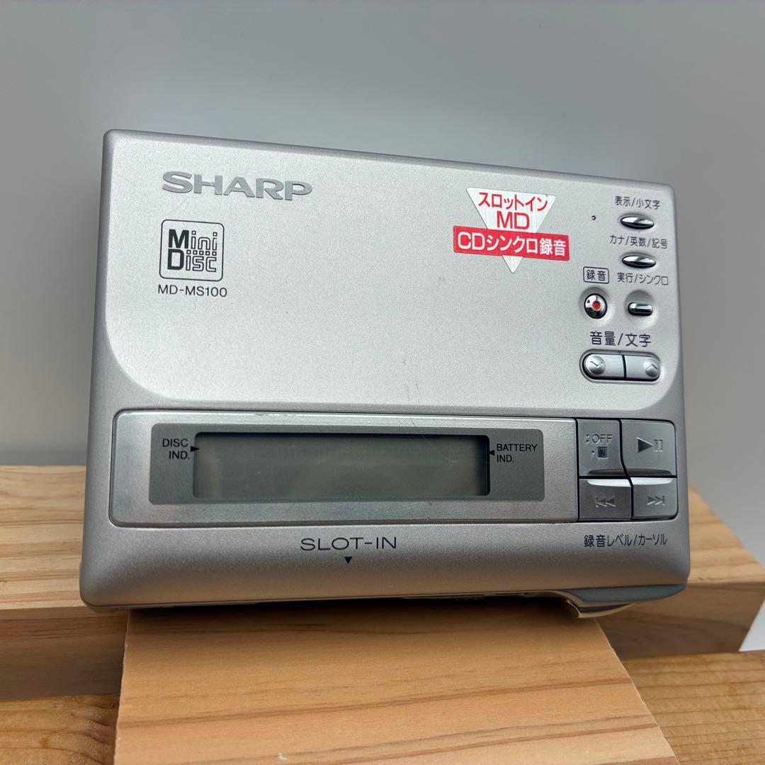 SHARP MDポータブルレコーダー MD-MS100