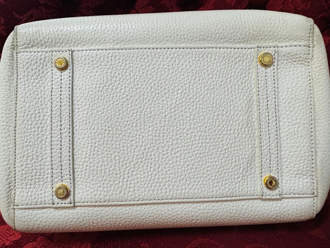 美品 ✨ADMJ スワロフスキー　白　レザーバッグ 未使用ショルダー付き　レア♪