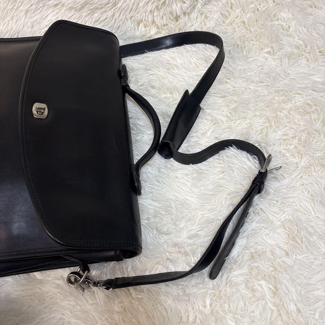 希少 COACH オールドコーチ ビジネスバッグ 2way 黒 USA 5265