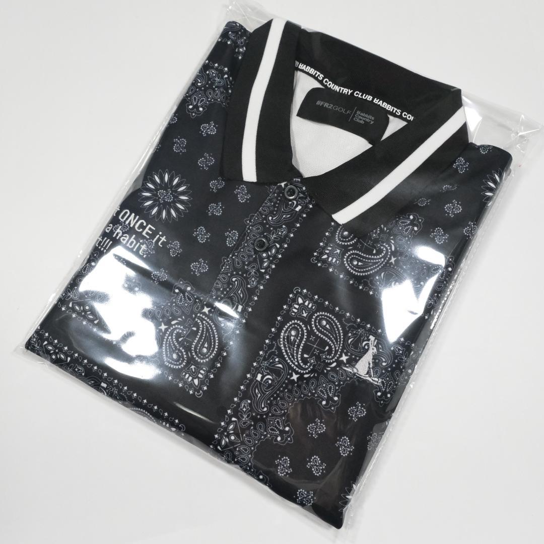 FR2GOLF 店舗限定 ペイズリー ポロシャツ BLACK