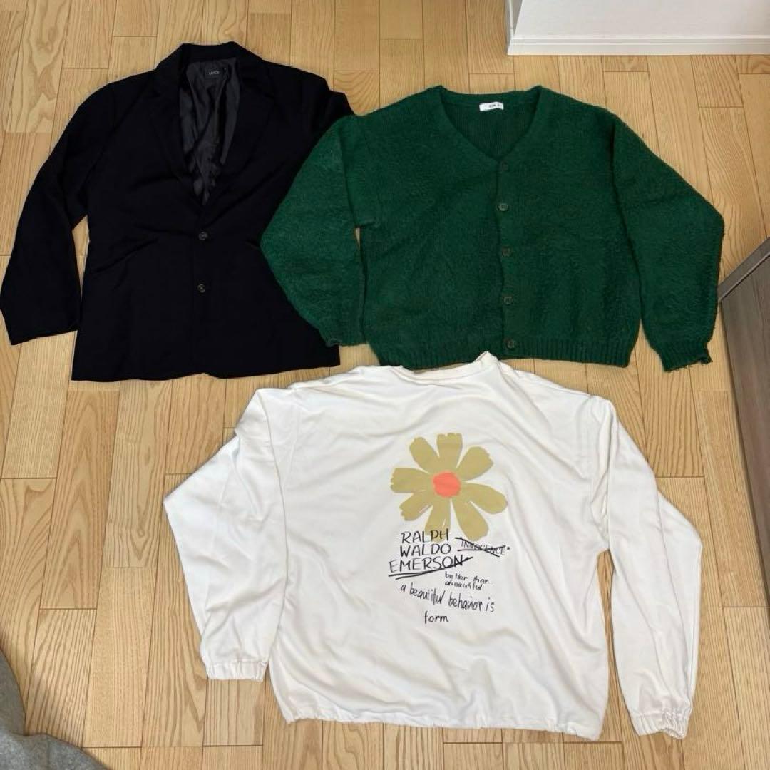 メンズ服アクセサリー含む37点セットまとめ売り コーデ売り アウター入カジュアル