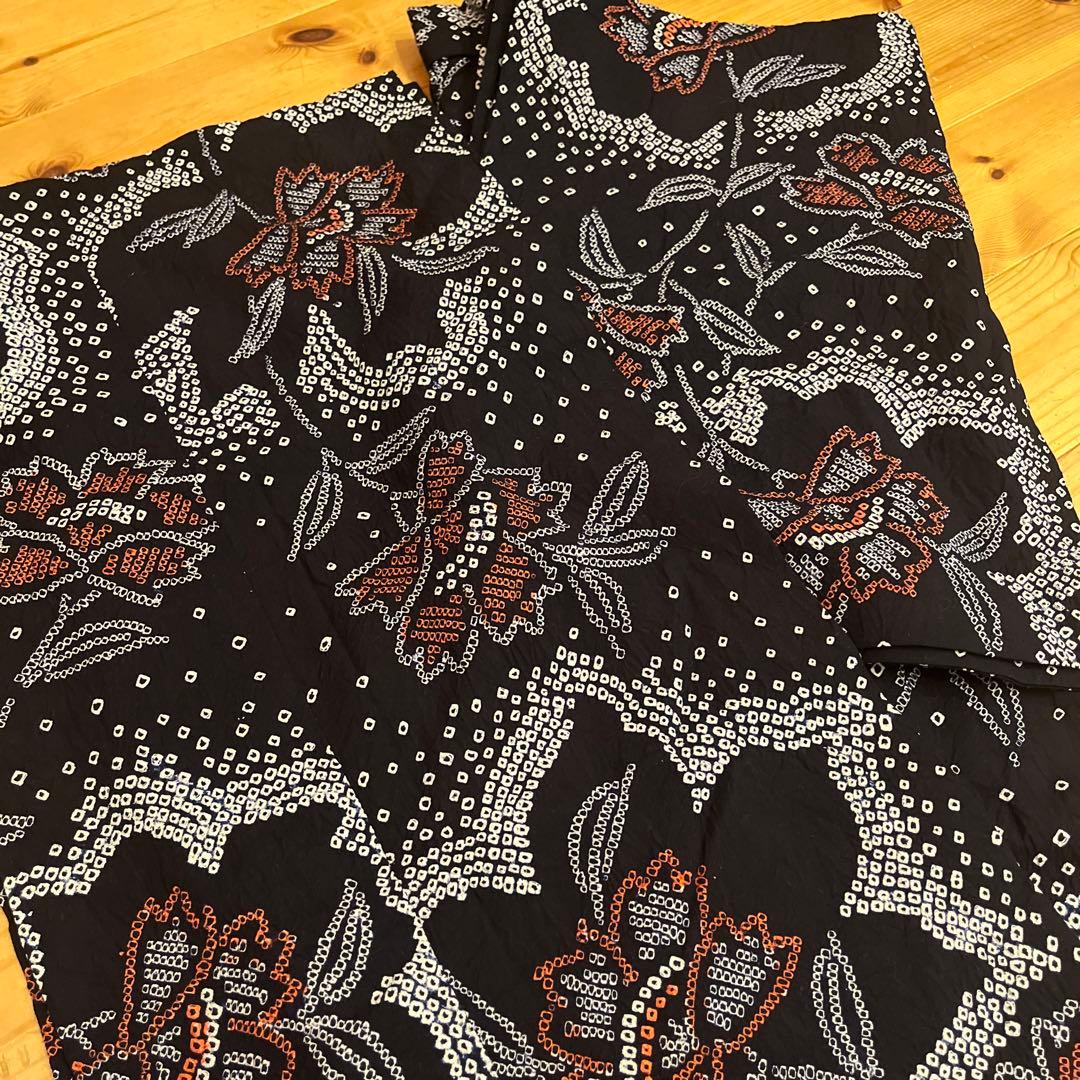 専用　有松鳴海絞り 黒　極美品
