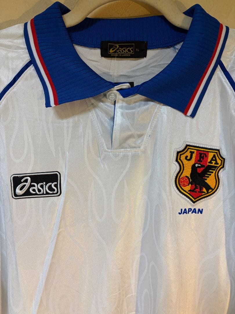 asics 日本代表 公式ユニフォーム 長袖ポロシャツ 1998