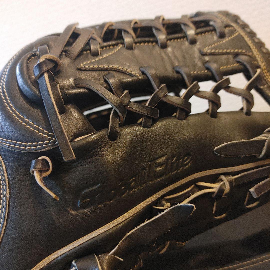 ミズノ グローバルエリート Lシリーズ 右投げ 外野 軟式グローブ　ブラック