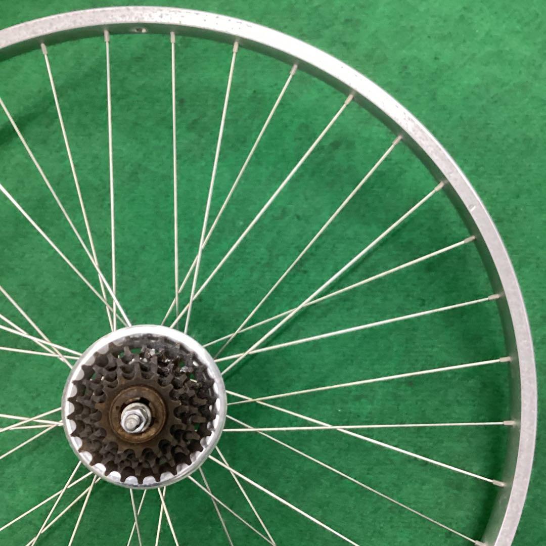 アルミリム 後輪 26x1-3/8 用 外装5段 ギアセット 26インチ　自転車