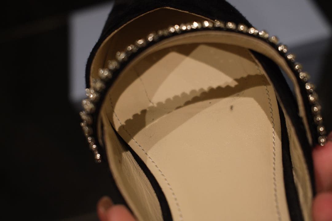 PRADA ビジュー付きミュール 37.5サイズ