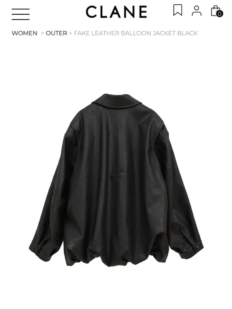 ジャケット・アウター FAKE LEATHER BALLOON JACKET