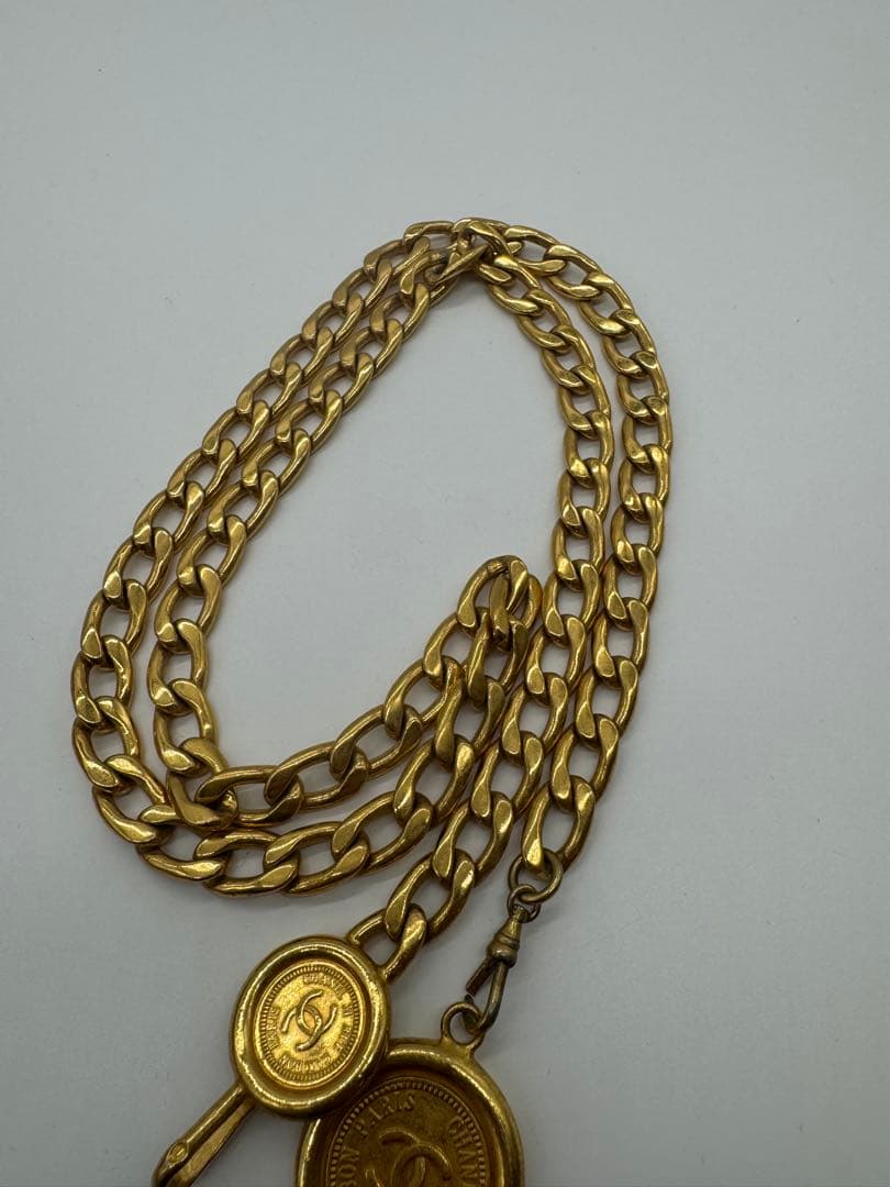 【たまや】CHANEL シャネル ヴィンテージ チェーンベルト