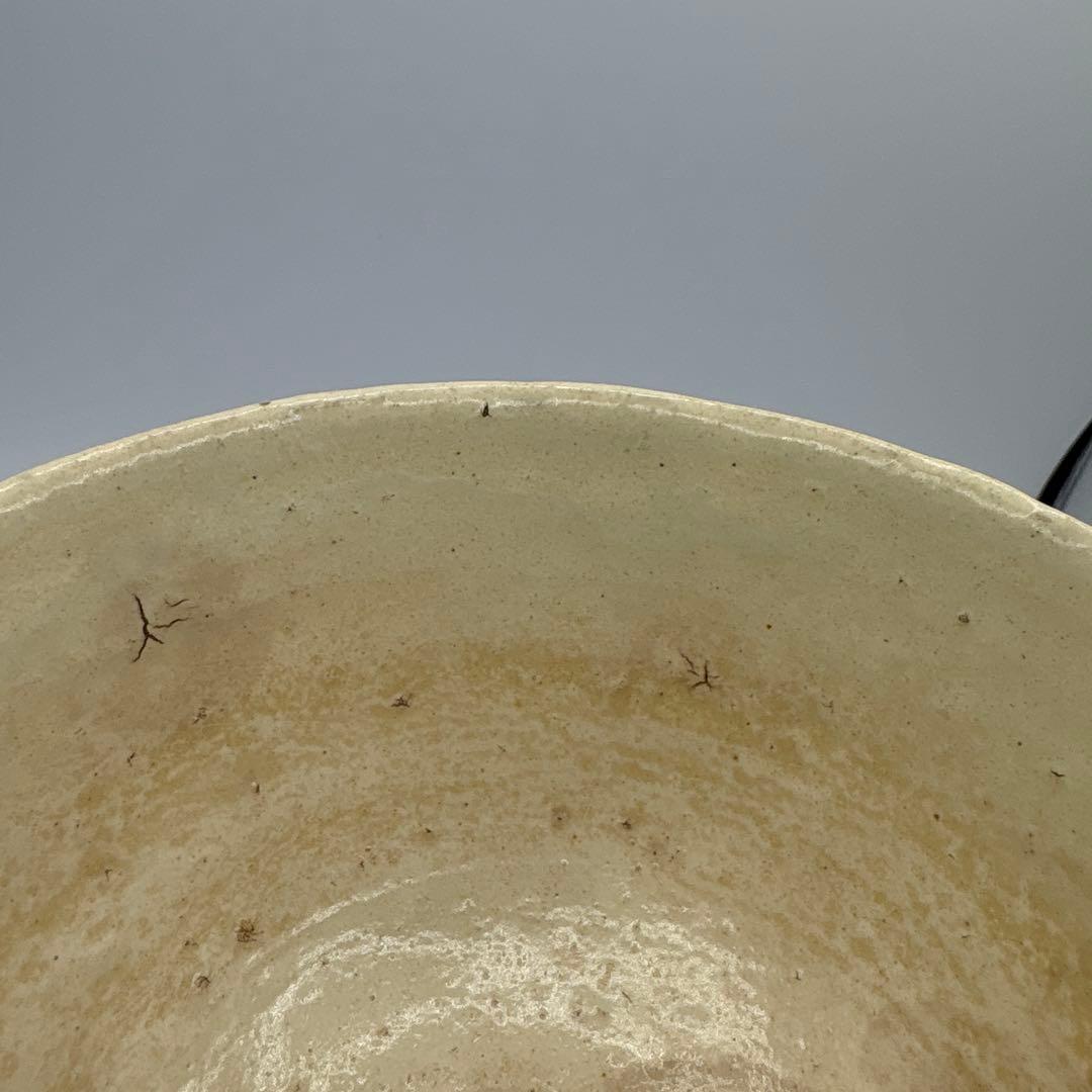 丹波焼　白かけ　石田陶春　茶盌