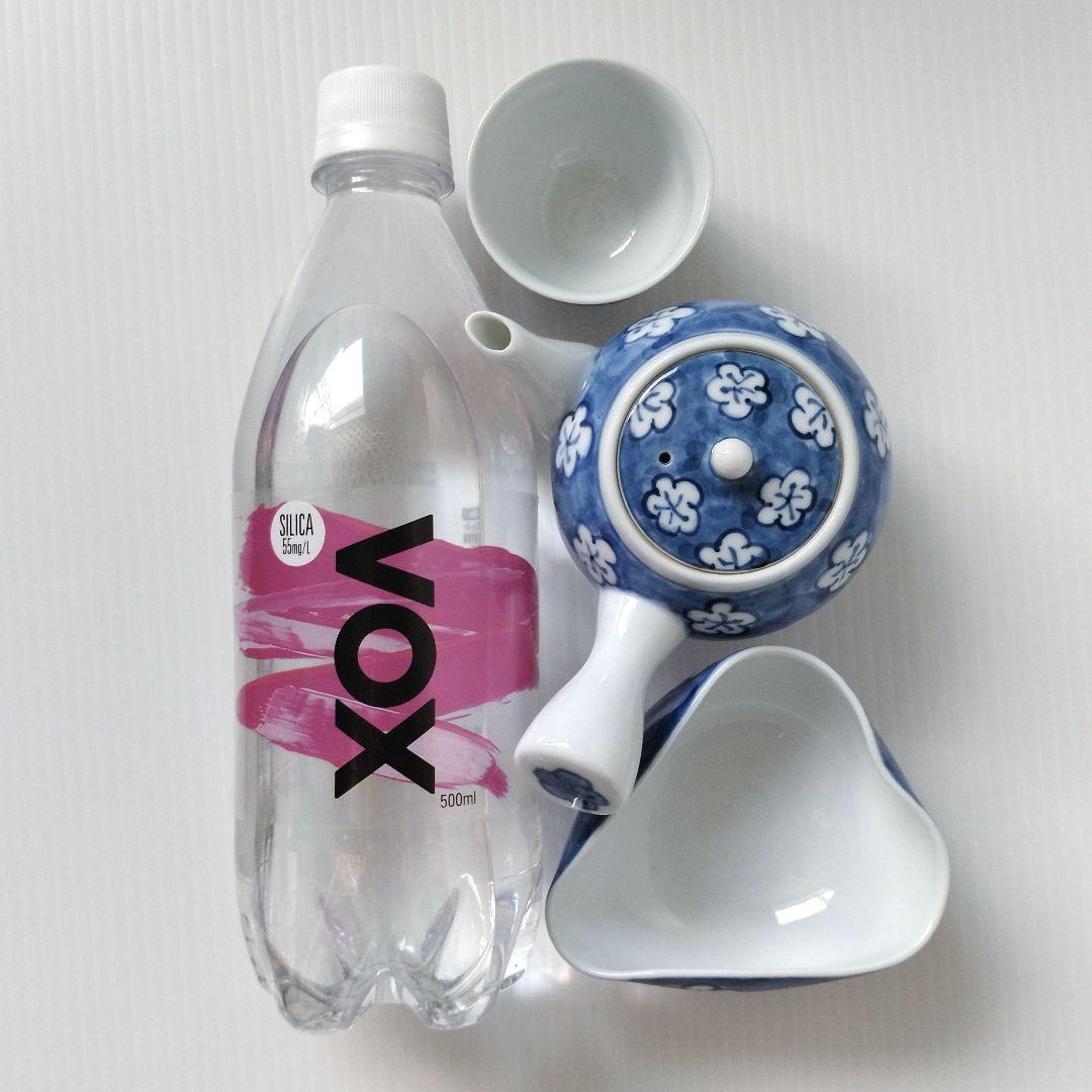 有田焼 古伊万里 染付 古染風梅紋 濃梅 茶器揃 茶器 急須 湯冷まし 湯呑み