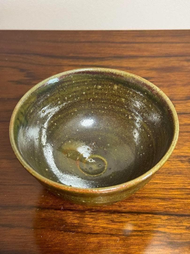 【新品未使用！】抹茶碗　茶道　高級茶碗　お茶　茶道具　グリーン　陶芸　工芸品