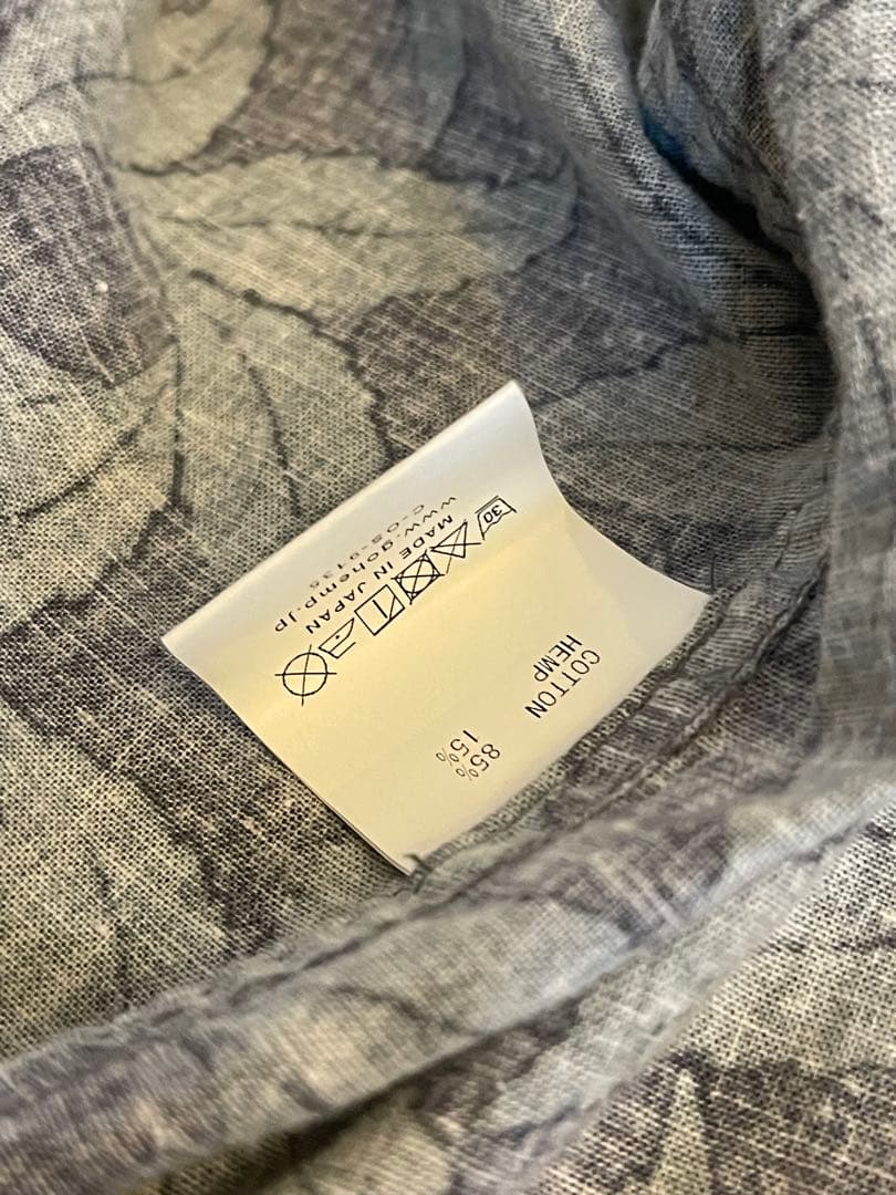 GO HEMP セットアップ ヘンプ コットン 半袖シャツ イージーパンツ M