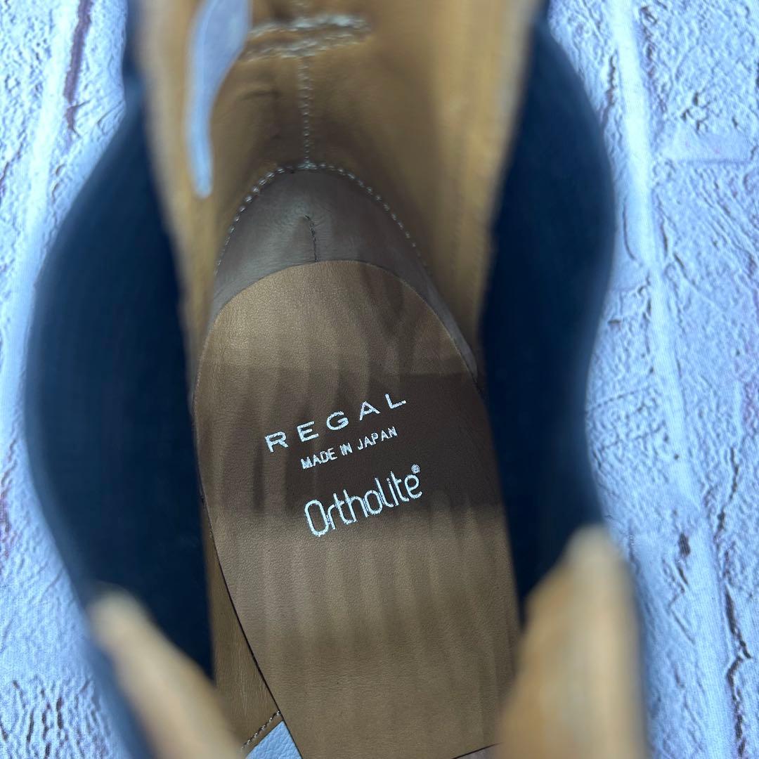 未使用【現行モデル】REGAL サイドゴアブーツ プレーントゥ 牛革 ドレス