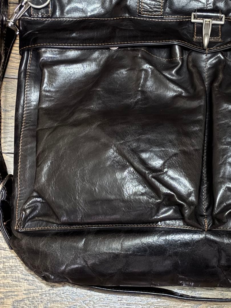 【レア品】レインボーカントリー/ヘルメットバッグ/バッファローレザー/黒