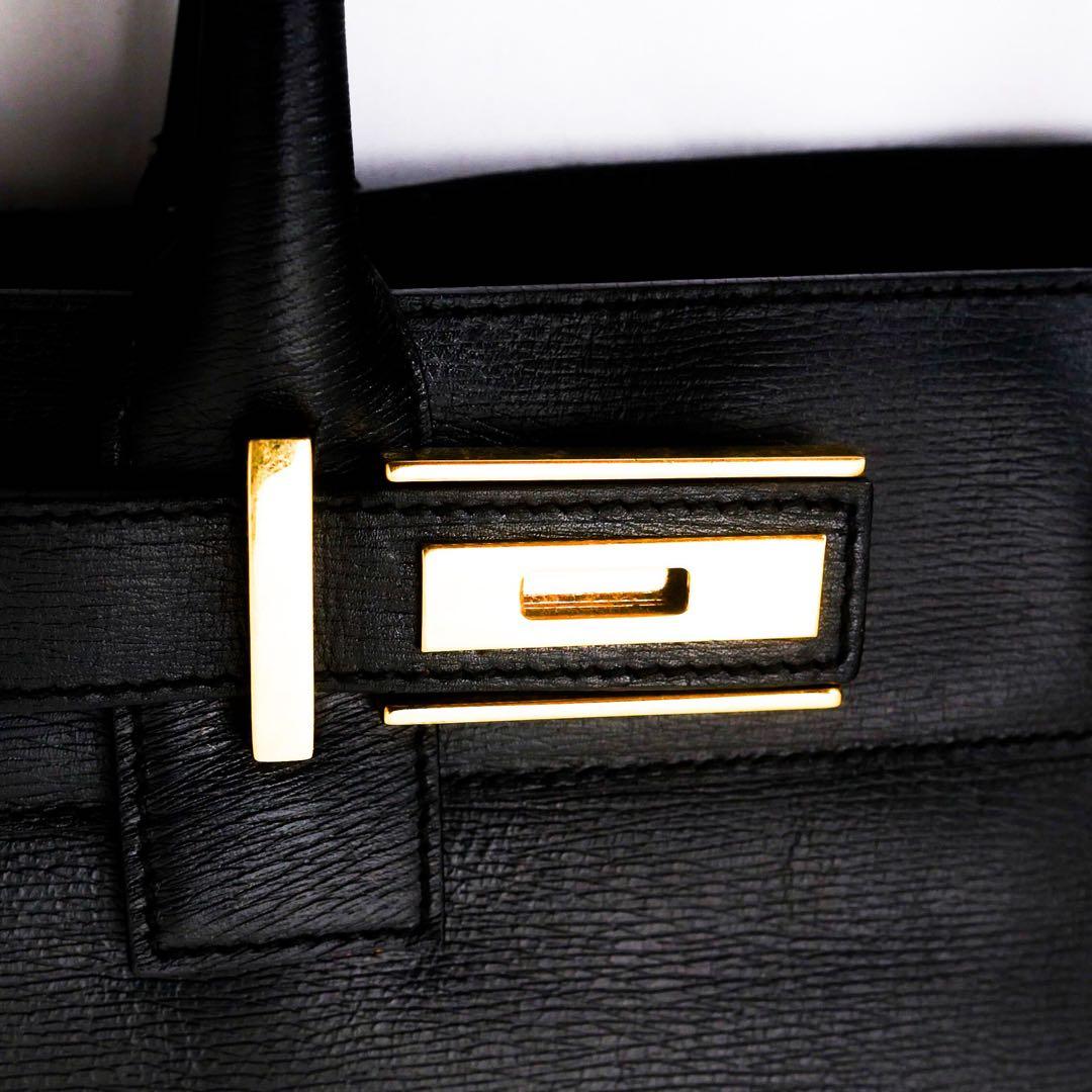 超美品　GUCCI グッチ　レザー　トートバッグ　バッグ　ビジネス　黒　袋付