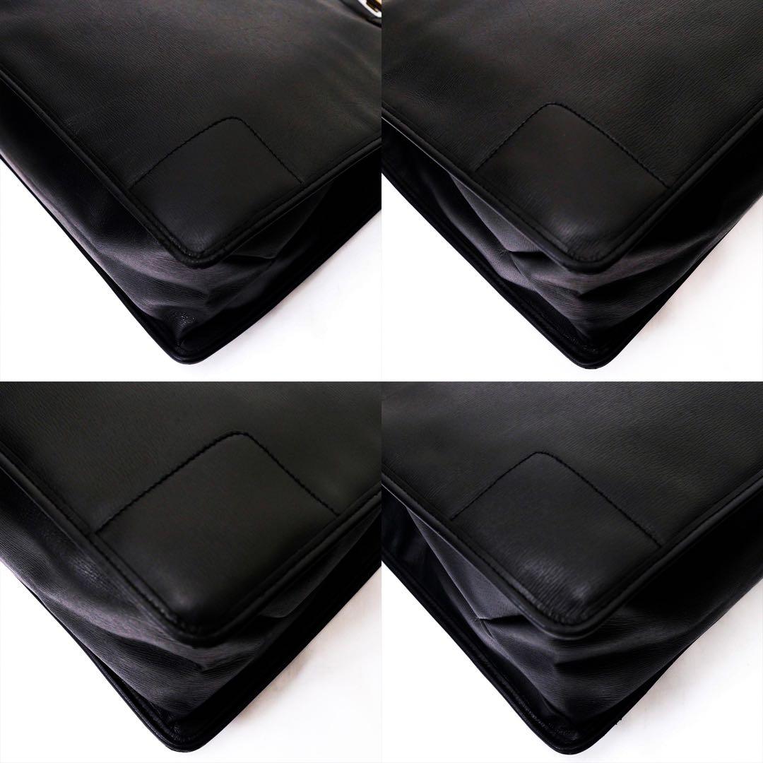 超美品　GUCCI グッチ　レザー　トートバッグ　バッグ　ビジネス　黒　袋付