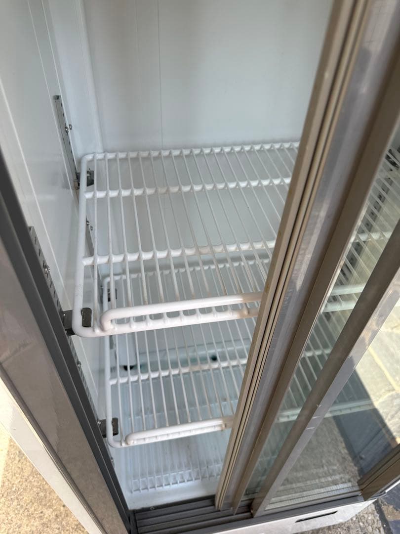 ガラス扉冷蔵庫 ホワイト 3段