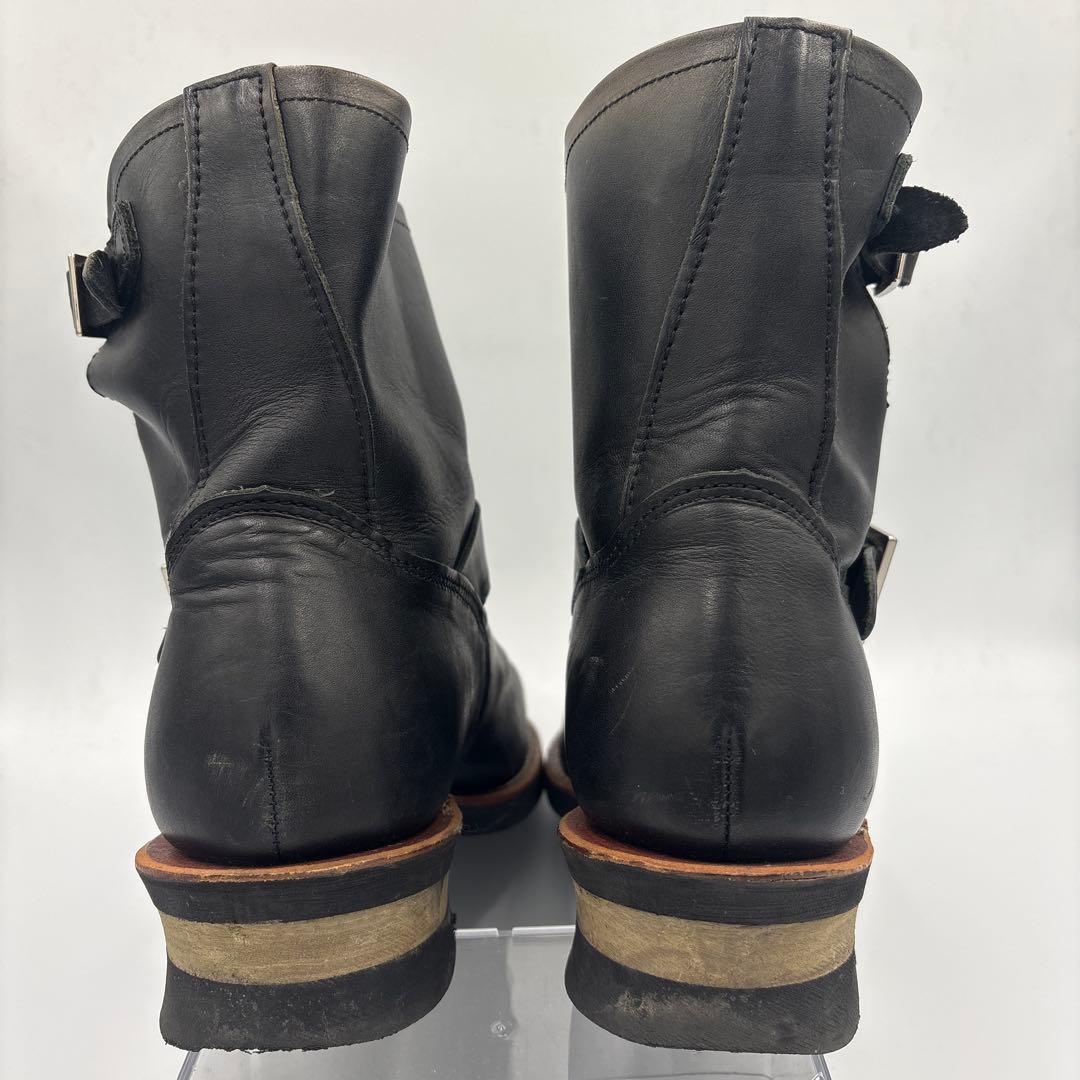 ホーキンス ショート エンジニアブーツ【43】27.5ブラック スチールトゥ