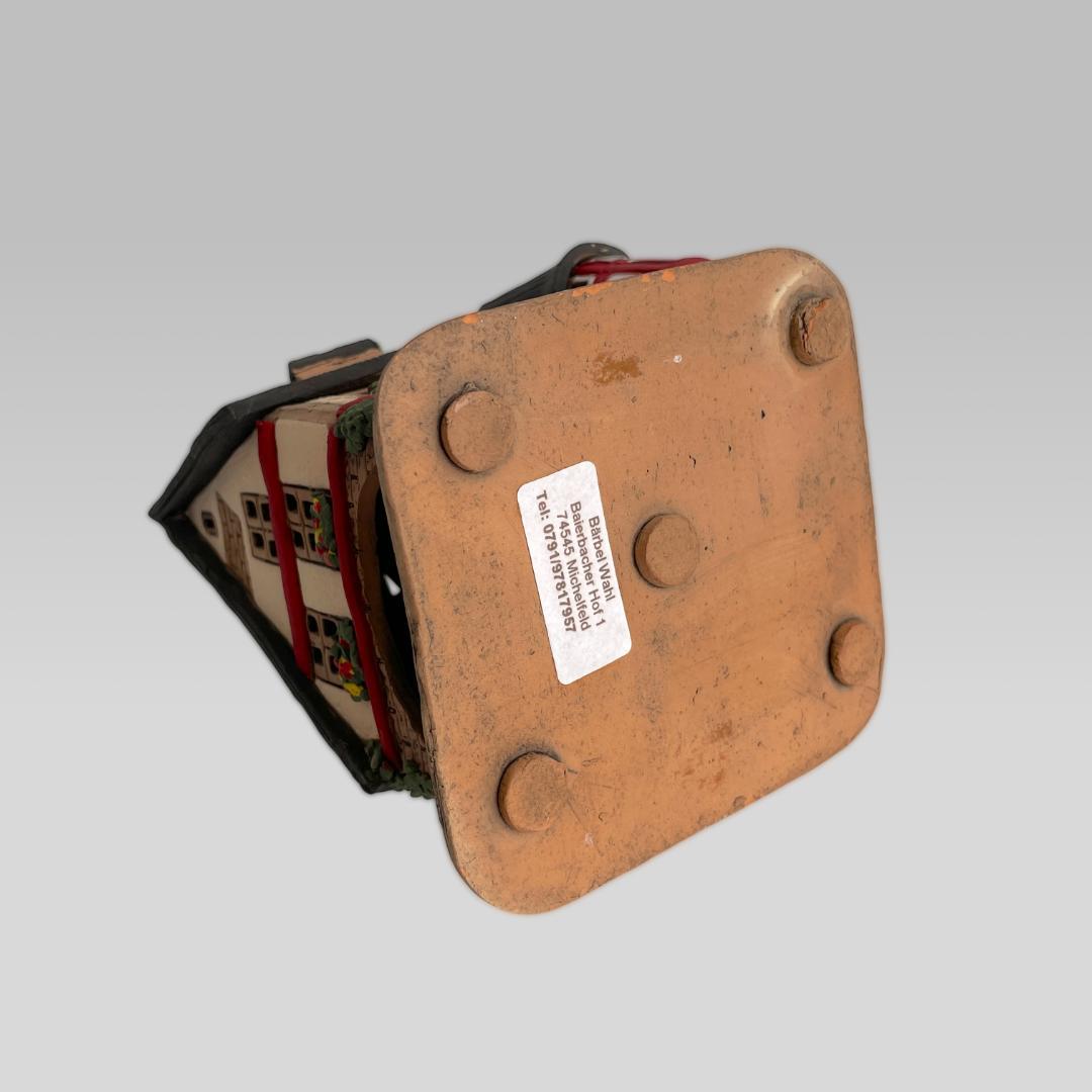 ドイツ製【Barbel Wahl】作 陶器 ミニチュア キャンドルハウス 工芸