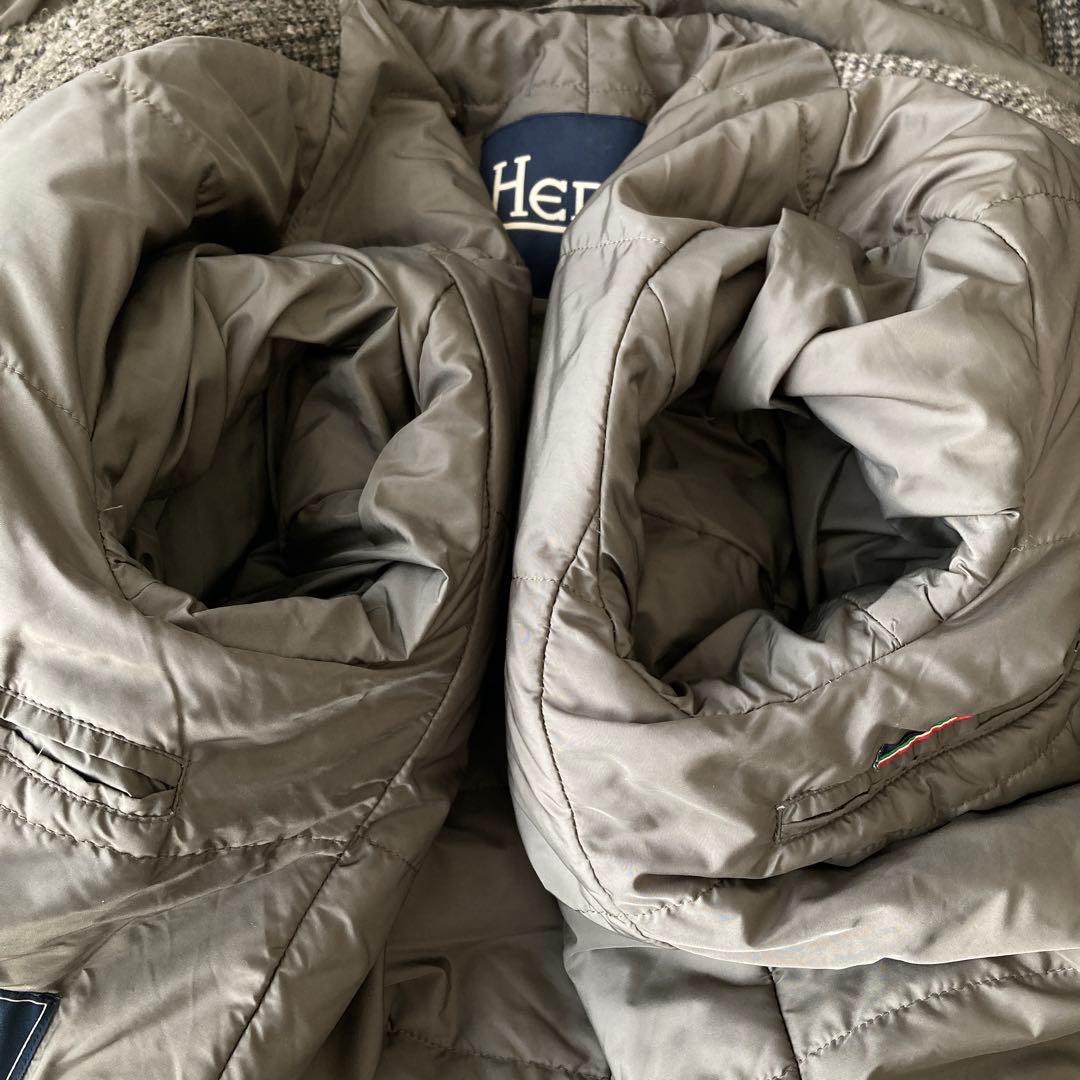 【希少】HERNO ヘルノ 中綿 ダッフルニットコート 48 L相当