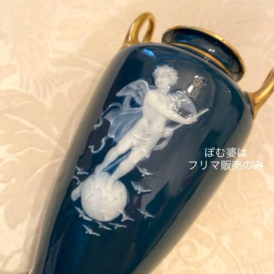 【古ミントン】パテ・シュール・パテ／A.Birks／金彩 花瓶 ベース 置物