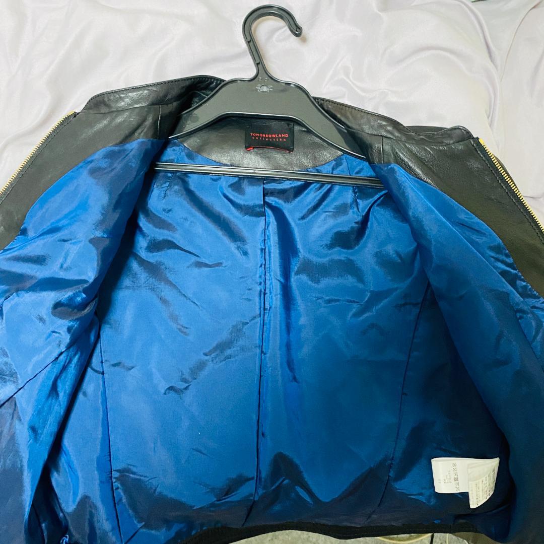 TOMORROWLAND ライダース シングル ラムレザー Lサイズ ブラック