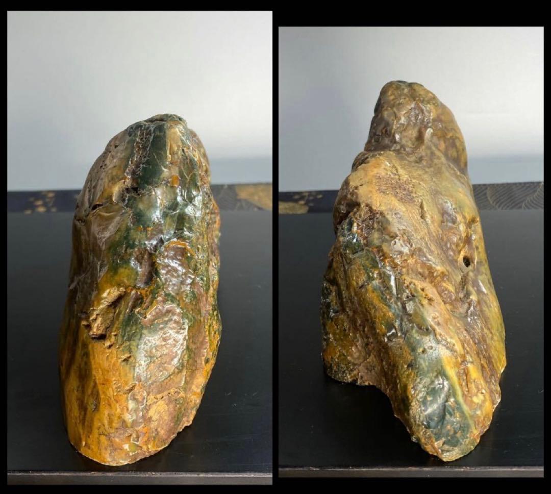 6824 佐渡猿八碧玉 結晶あり 横21.5×高8×奥行7(cm) 1.22kg