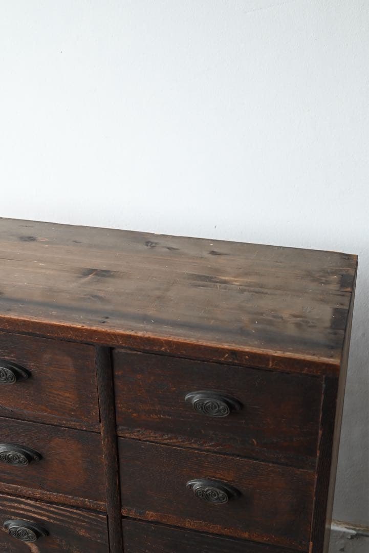 最終値② 店舗什器 引出 古家具 古道具 古美術 骨董 アンティーク 箪笥 抽斗