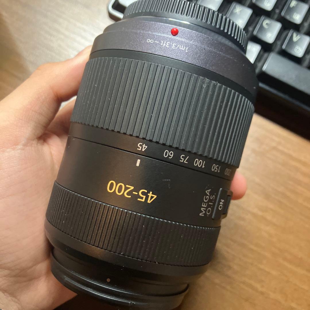 LUMIX G VARIO 45-200mm レンズ フィルター付き