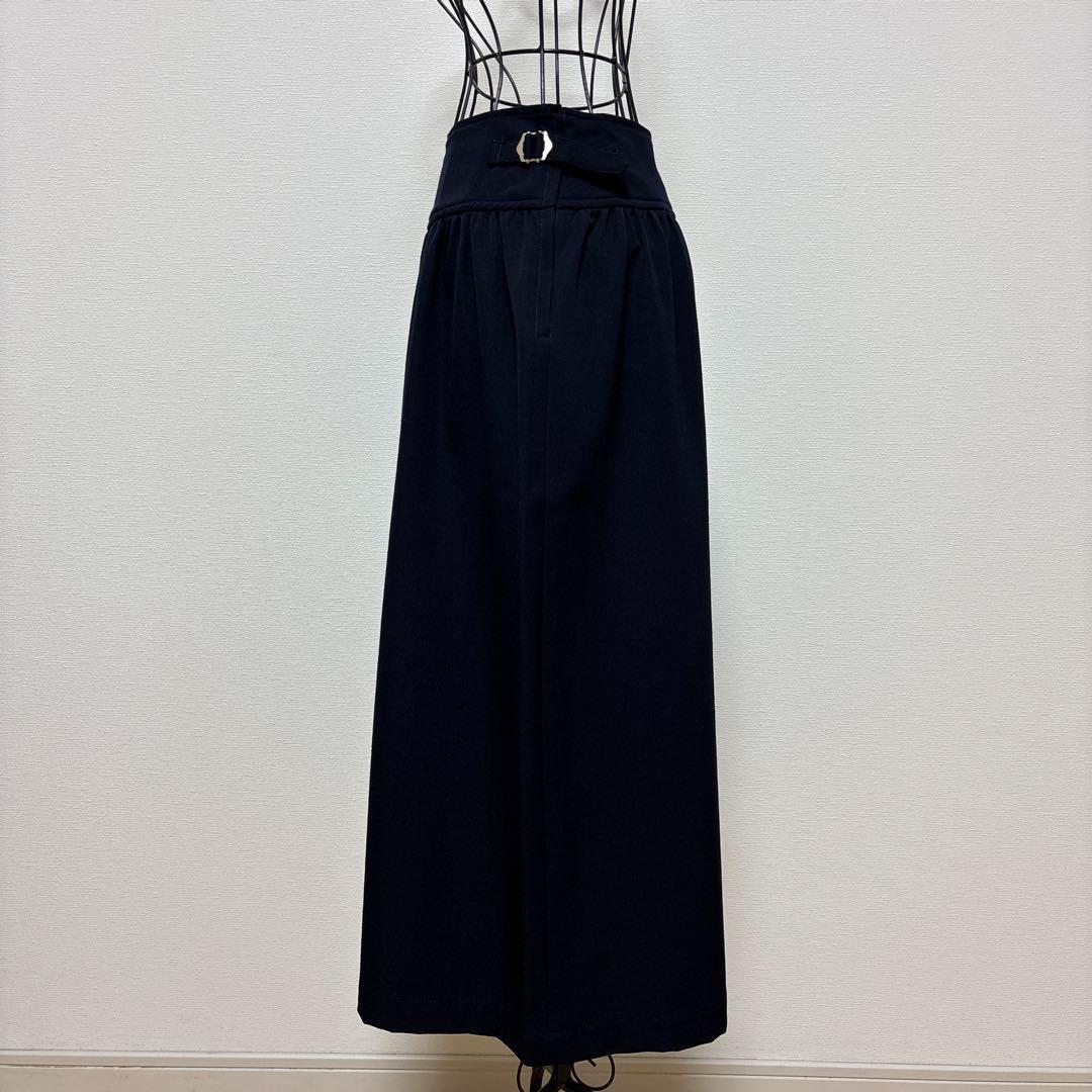 トリコ コムデギャルソン ビンテージ ワイド パンツ スカーチョ ギャザー 濃紺