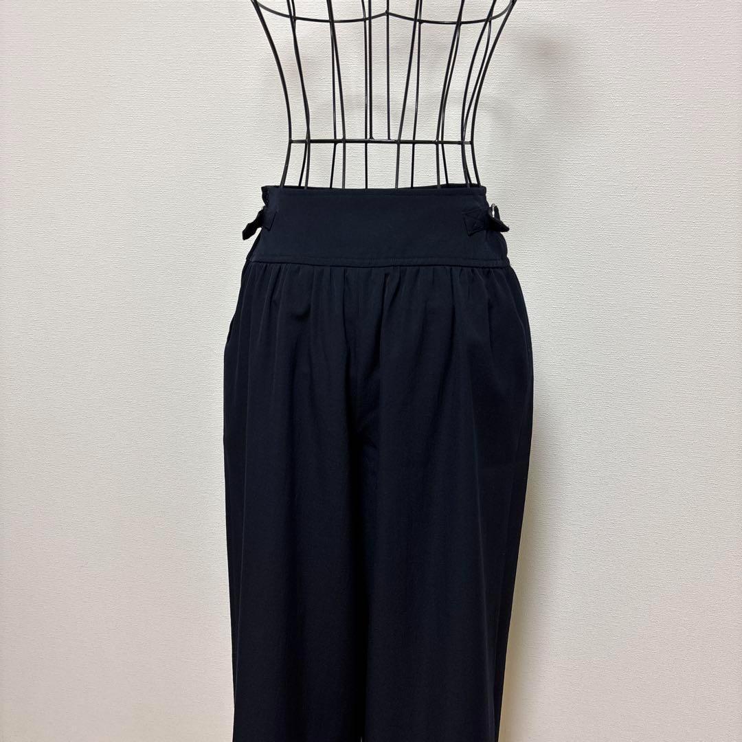 トリコ コムデギャルソン ビンテージ ワイド パンツ スカーチョ ギャザー 濃紺