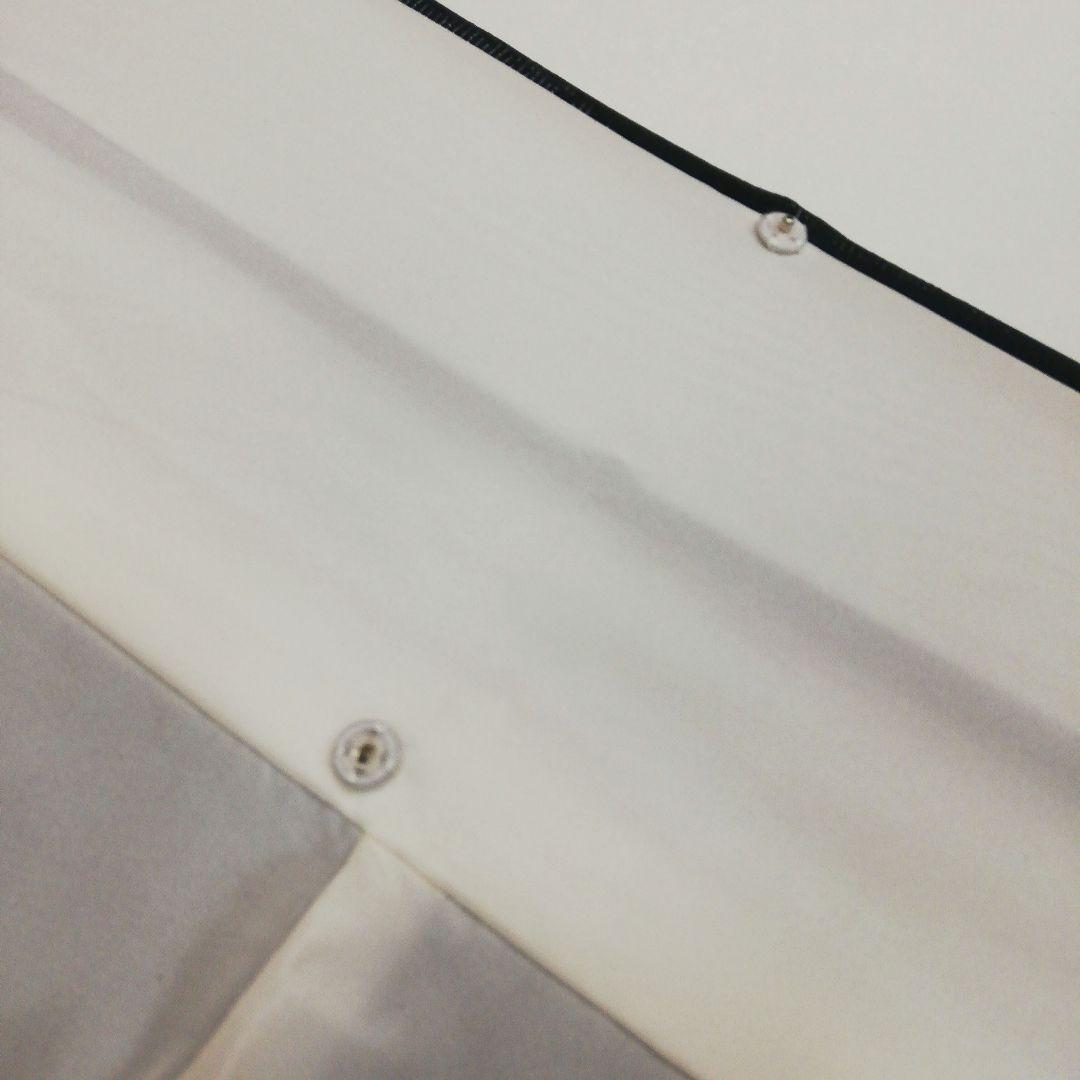 しゃれ訪問着(袷)　(銀通し銀河紋様　オーロラ風　墨黒色系　落款　小サイズ)