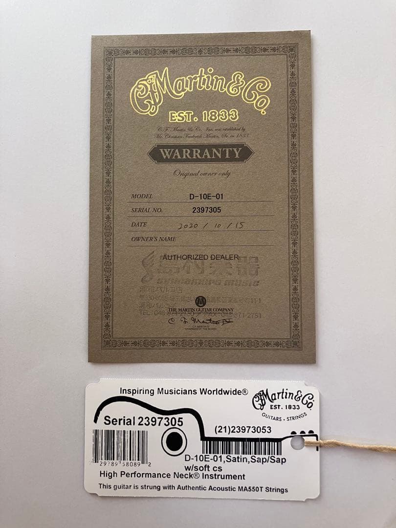 Martin & Co. エレアコースティックギター ギターケース付き