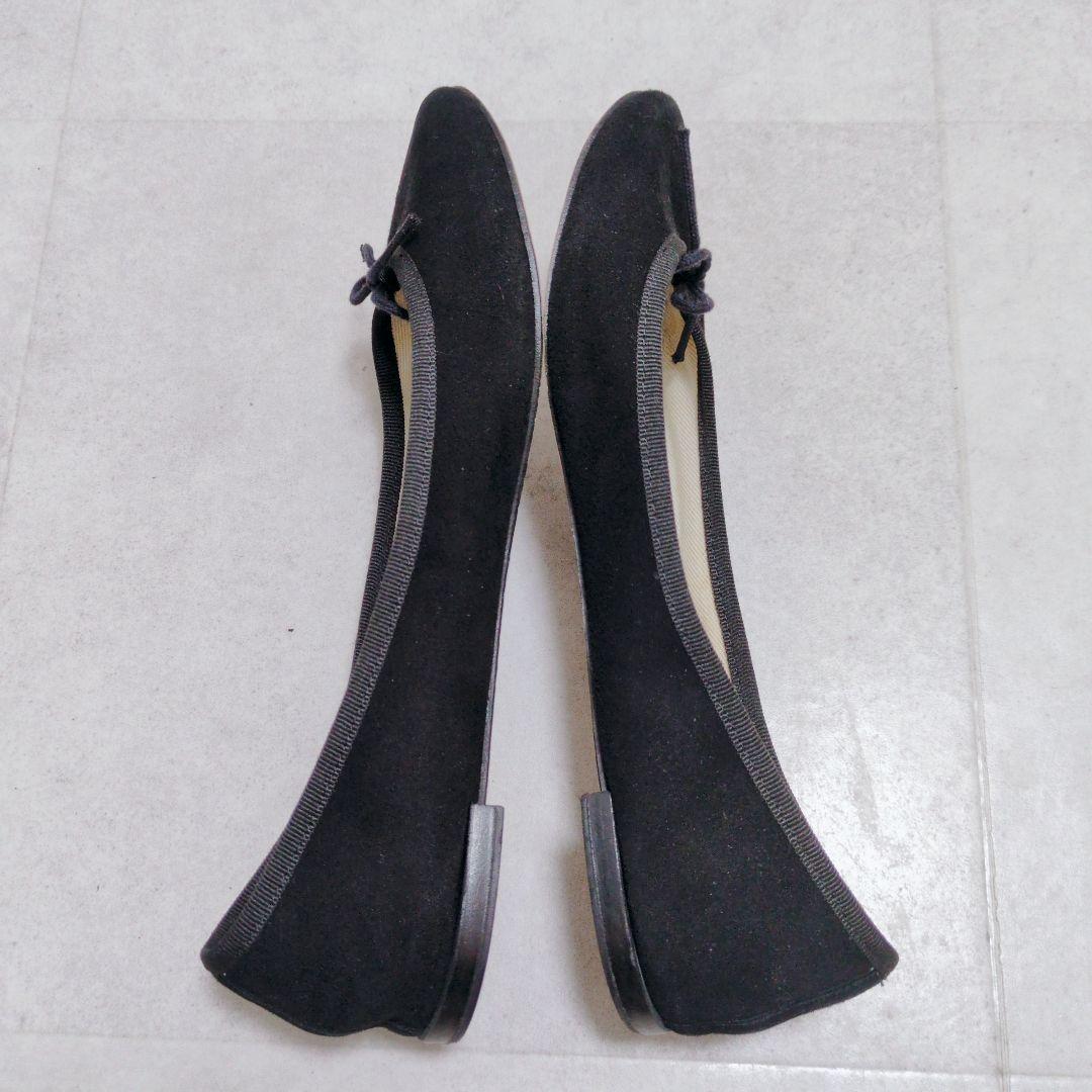 レペット　バレエシューズ　フラットシューズ　スエード　黒　41