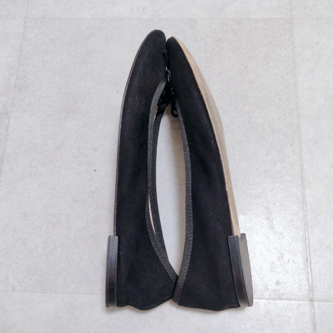 レペット　バレエシューズ　フラットシューズ　スエード　黒　41